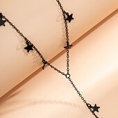 abordables Collares y colgantes-1 PC collar largo For Mujer Fiesta Diario Legierung Largo Estrella