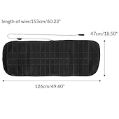 abordables Housses de siège de voiture-Protecteur de housse de siège de voiture chauffante coussin avant/arrière antidérapant pour voiture chauffage de siège de voiture universel accessoires intérieurs