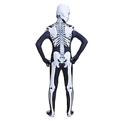 abordables Disfraces para hombres-Traje de Cuerpo Completo Traje de cosplay Body Calavera Monstruo Zalgo Cosplay Niños Adulto Hombre Chico Carnaval Mascarada Mardi Gras Fiesta Víspera de Todos los Santos Rendimiento Disfrazarse