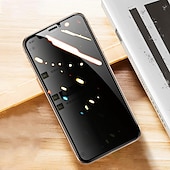 Недорогие Защитные плёнки для экрана iPhone-3 ед. Защитная пленка Назначение Apple айфон 16 iPhone 15 Pro Max 14 Plus 13 12 11 Pro Max Закаленное стекло Anti-Spy Уровень защиты 9H Анти-пузыри Против отпечатков пальцев Совместимость с 3D Touch