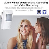abordables Caméras IP d&#039;intérieur-Caméra IP audio infrarouge de style PIR cachée avec trou d&#039;épingle wifi avec interphone vocal bidirectionnel audio hikvision nvr 4k 8mp imx415 5mp 2mp
