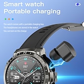 cheap Smartwatch-Headset Smart Watch TWS Two In One Wireless Bluetooth Dual Headset Call Health Blood Pressure Sport Music Smartwatch