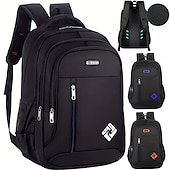 olcso Laptoptáskák és -hátizsákok-1db ultrakönnyű hátizsák férfi számítógépes hátizsák nagy kapacitású utazási középiskolás kisiskolásoknak iskolatáska usb töltőporttal fröccsenésmentes víz iskolatáska laptop notebook táska