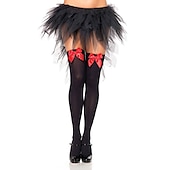 cheap Accessories-Women&#039;s Satin Bow Stockings Thigh High Stockings Hosiery Socks with Bow Knee Socks Stockings Oktoberfest Cosplay Party Girls Halloween Carnival Accessories