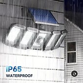 economico Applique per esterni-1 pc 8 W Illuminazione esterna da parete Ad energia solare Luce fredda 3.2 V 300 Perline LED