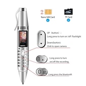 cheap Indoor IP Network Cameras-1PCS Mini Rechargeable Cell Phone 0.95 Inch Bluetooth Dialer Small Screen Cell Phone Support GSM Dual SIM with Camera Flashlight Radio Music Player