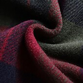 olcso Szoknyák-Női Szoknya A-vonalú Hinta Kockás szoknya Elegáns Divat Maxi Magas derék Szoknyák Kockás Zseb Nyomtatott Vakáció Utca Rubin Kék Zöld Khakizöld Tél Poliészter