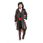 levne Pánské kostýmy-Pirates of the Caribbean Pirát Karnevalový kostým Cosplay kostým Kostým na Večírek Maškarní Dospělé Pánské Úbory cosplay Výkon Párty předvečer Všech svatých Plesová maškaráda Jednoduchý karnevalov