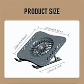 cheap Stands &amp; Cooling Pads-Laptop Stand With Cooling Fan Foldable Laptop Radiator And Holder Cooling Pad Bracket With Silent Fan For Macbook Tablet Notebook Stand Table For Laptop Accessories