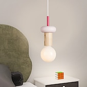 economico Luci Isola cucina-lampada a sospensione a led lampada a sospensione in legno semplice caffetteria ristorante bar lampada a sospensione plafoniera in metallo per camera da letto camera per bambini 110-240v