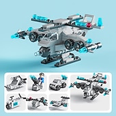 economico oggetti di scena per cabine fotografiche-auto da assemblaggio modulari di piccole particelle bancarelle per ragazzi giocattoli puzzle per bambini veicolo tanspolizia