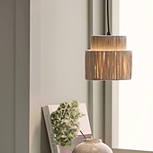 abordables Éclairages pour îlot-100 cm conception avec îlot Suspension Rotin Traditionnel / Classique Rustique 110-120V 220-240V