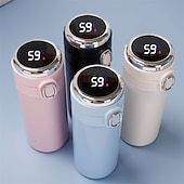 cheap Household Appliances-Smart Thermos Mug Mini Stainless Steel Thermos Cup Portable Leak Proof Water Cup with Filter Water Vacuum Tea Coffee Bottle Cup