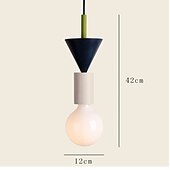 economico Luci Isola cucina-lampada a sospensione a led lampada a sospensione in legno semplice caffetteria ristorante bar lampada a sospensione plafoniera in metallo per camera da letto camera per bambini 110-240v