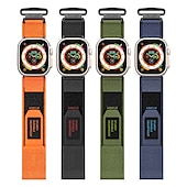お買い得  Apple Watch Bands-スポーツバンド と互換性があります Apple Watch ウォッチバンド 38mm 40mm 41mm 42mm 44mm 45mm 49mm 調整可 高通気性 ナイロン 交換用時計バンド のために iwatch Ultra 2 Series 9 8 7 SE 6 5 4 3 2 1