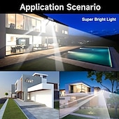 economico Applique per esterni-1 pc 8 W Illuminazione esterna da parete Ad energia solare Luce fredda 3.2 V 300 Perline LED