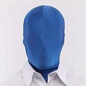 economico oggetti di scena per cabine fotografiche-Maschera a pieno facciale da 2 pezzi bw maschera di seconda pellecappuccio in spandex di Halloween per tessuto unisex