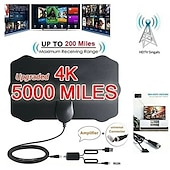 Χαμηλού Κόστους TV Boxes-Ενισχυτής σήματος εναέριου σήματος εμβέλειας 5000 μιλίων κεραία hdtv 4k hd εσωτερικού χώρου ψηφιακής τηλεόρασης
