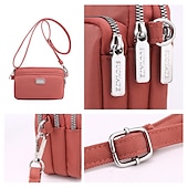 billiga Crossbodyväskor-Dam Crossbody-väska Axelväska Hoboväska Nylon Utomhus Dagligen Helgdag Dragkedja Stor kapacitet Vattentät Lättvikt Ensfärgat Ljus och elegant lila Svart Marinblå