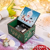 preiswerte Event &amp; Party Supplies-entzückende, antik geschnitzte, handgekurbelte Spieluhr aus Holz – perfektes Weihnachtsgeschenk für Kinder, Mama, Papa, Freunde und mehr!
