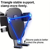 abordables Support de téléphone de voiture-Support de téléphone de voiture universel amélioré : rotation à 360°, serrage automatique, support mains libres pour tous les smartphones