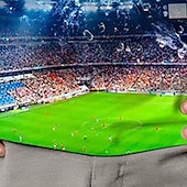 billiga Pojkens 3D Sporter &amp; Spel-Pojkar 3D Fotboll T-shirt Långärmad 3D-tryck Höst Vinter Sport Mode Streetwear Barn 3-12 år Utomhus Ledigt Dagligen Normal