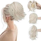 abordables Chignons-chignons Chignon Queue de cheval avec griffe Cheveux Synthétiques Pièce de cheveux Extension des cheveux Bouclé Soirée Usage quotidien Soirée &amp; Evénement A1 A2 A4