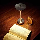 رخيصةأون مصابيح الطاولة-11 &quot;LED مصباح طاولة لاسلكي 40 المصابيح الرجعية مطعم بار ضوء الليل 3000mah بطارية قابلة للشحن 3-لون مستوى يعتم