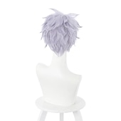 cheap Anime Wigs-Purple Cosplay Party Wigs Halloween Wigs