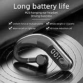 baratos Auriculares de Telefone &amp; Escritório-iMosi M23 Fone de ouvido com telefone viva-voz Gancho para Orelha Bluetooth 5.2 Esportivo Microfone Embutido Exposição de poder do diodo emissor de luz para Apple Samsung Huawei Xiaomi MI Uso Diário