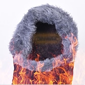 baratos Ténis de mulher-Botas de inverno impermeáveis para homens e mulheres - calçados quentes com forro de pele para atividades ao ar livre