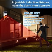 お買い得  屋外IPネットワークカメラ-tuya スマート wifi 赤外線モーション検出器ソーラー屋外 pir ワイヤレスストロボサイレン検出器サウンドアラーム防水リモコン