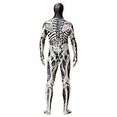 abordables Disfraces para hombres-Traje de Cuerpo Completo Traje de cosplay Body Calavera Monstruo Zalgo Cosplay Niños Adulto Hombre Chico Carnaval Mascarada Mardi Gras Fiesta Víspera de Todos los Santos Rendimiento Disfrazarse