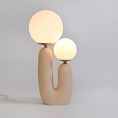 preiswerte Nachttischlampe-Schreibtischlampe modern G9 2-Kopf-Licht Zuhause nordisch dekorative Tischbeleuchtung Arbeitszimmer 110–240 V
