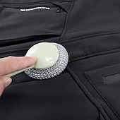 Недорогие Одежда из Softshell, флисовые и туристические куртки-Муж. Сохраняет тепло Водонепроницаемость Зима Осень Сплошной цвет Черный Военно-зеленный Серый Жакеты