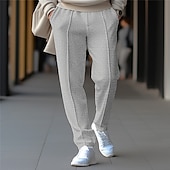 economico Pantaloni della tuta-Per uomo Nido d&#039;ape Pantaloni della tuta Pareggiatore Pantaloni Pantaloni della tuta a gamba dritta A cordoncino Vita elastica Liscio Comfort Traspirante Informale Giornaliero Per eventi Sportivo Di