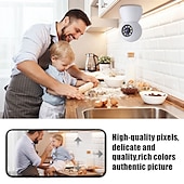 economico Videocamere di sorveglianza domestica per interni-visione notturna senza fili wifi a infrarossi sicurezza domestica monitoraggio della rete supporto rilevamento allarme mobile visualizzazione in tempo reale
