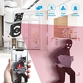 cheap Outdoor IP Network Cameras-2.4G WIFI Security CCTV Camera Dual Len Wireless IP Camera Two-Way Audio Talk Auto Tracking Waterproof Network Camera Digital Zoom Surveillance PTZ Camera