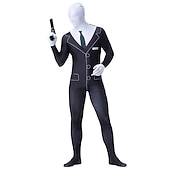 abordables Disfraces para hombres-Traje de Cuerpo Completo Traje de cosplay Body Calavera Monstruo Zalgo Cosplay Niños Adulto Hombre Chico Carnaval Mascarada Mardi Gras Fiesta Víspera de Todos los Santos Rendimiento Disfrazarse