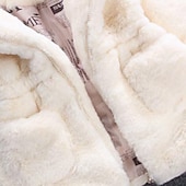 voordelige Bovenkleding-Kinderen Voor meisjes Winterjas Effen Kleur Actief School jas bovenkleding 2-8 jaar Herfst Zwart Wit Blozend Roze