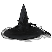 levne Zlé čarodějnice-Čarodějnický klobouk pro dospělé ženy na Halloween snadný karnevalový kostým na Walpurgis Night