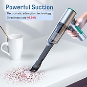 ieftine Aspiratoare-noul mini aspirator auto fără fir 3 în 1 aspirator cu suflare cu suflare aspirator fără fir de mare putere colector de praf de aer mini aspirator de mână umed și uscat aspirator portabil de curățare