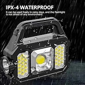 Недорогие Рабочие огни-1шт 5 W Рабочие фары Многофункциональный Солнечная батарея с функцией освещения Холодный белый 3.7 V 1 Светодиодные бусины