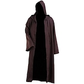 economico Trench da uomo-Per uomo Trench Poncho Mantello con cappuccio Feste Esterno Autunno inverno Poliestere Capispalla Abbigliamento Di tendenza Streetwear Liscio Con cappuccio Apertura anteriore