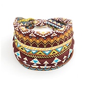 abordables Accessoires de coiffure-Bandes de cheveux pour femmes, motifs imprimés africains, large bord, nouage élastique, bandeaux de sport, de yoga, couvre-chef pour femmes, accessoires pour cheveux