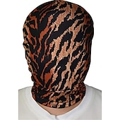 economico oggetti di scena per cabine fotografiche-Maschera a pieno facciale da 2 pezzi bw maschera di seconda pellecappuccio in spandex di Halloween per tessuto unisex