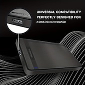 cheap Computer Peripherals-2.5 Inch SATA To USB 3.0 SSD HDD Enclosure Tool Free External Hard Disk Casing Hdd Case Hard Disk CaseOptimized For SSD Support UASP SATA III
