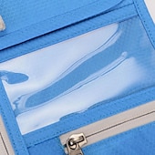 お買い得  カードホルダーとケース-rfid ブロッキングパスポートホルダー旅行財布カードバッグ shileding ネックポーチセキュリティ保護調整されたストラップファラデーバッグ