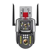 voordelige IP-netwerkcamera&#039;s voor buiten-evkvo 5mp dual lens draadloze beveiligingscamera&#039;s 10x digitale zoom kleur nachtzicht 2-weg audio ptz afstandsbediening auto tracking vooraf ingestelde punten &amp; cruisefuncties voor huisbeveiliging