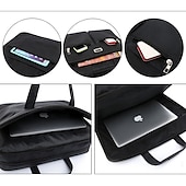 cheap Men&#039;s Bags-Men&#039;s Business Laptop Bag with Shoulder Strap, Water-Resistant Work Briefcase with Multiple Zipper Pockets for Office and Travel